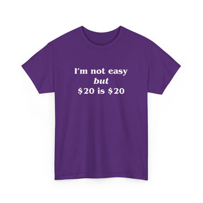 $20 is $20 Cotton Tee